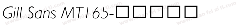 Gill Sans MT165字体转换